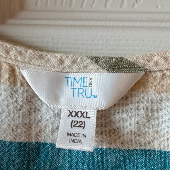 Sleeveless Tunic Top- Linen Style size xxxl - Picture 4 of 6